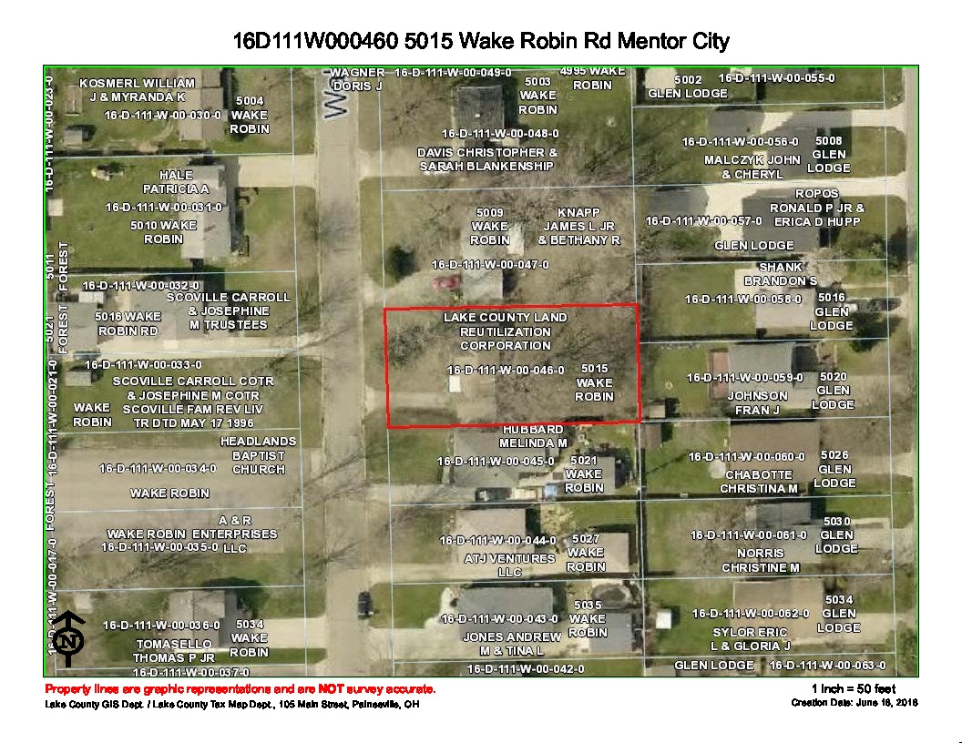 5015 Wake Robin Rd Lake County Land Bank